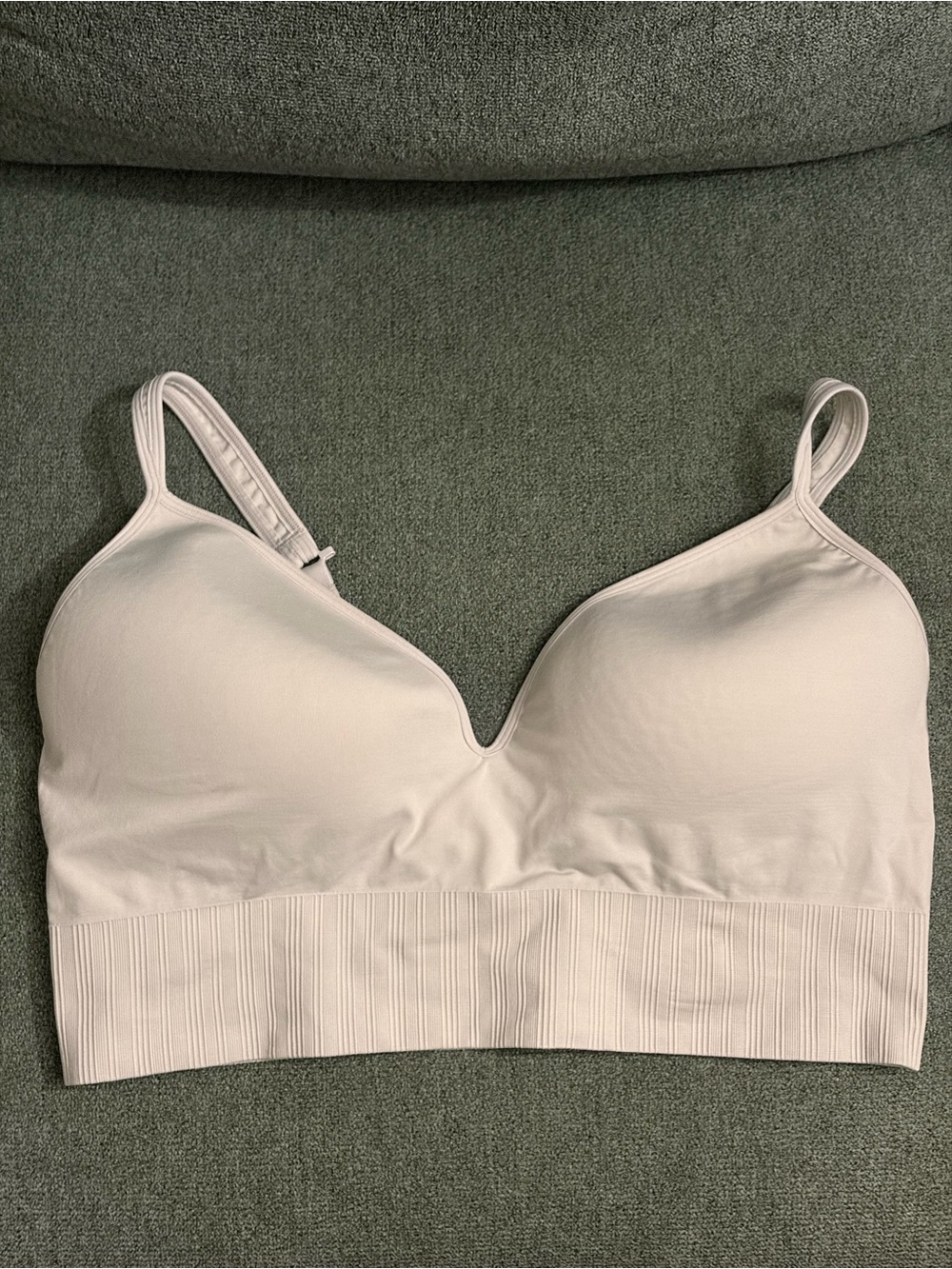 Athleta Light Cream Seamless Soft-Cup Bralette